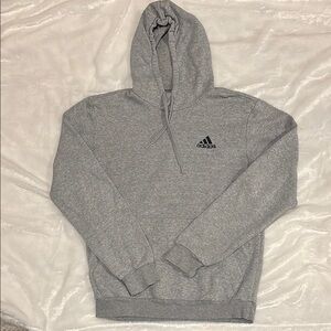 Adidas Gray Pullover Hoodie Sweatshirt size small men's